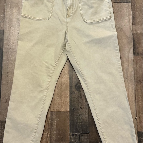 Nicole Miller Cream Straight Leg Pants - Picture 1 of 5